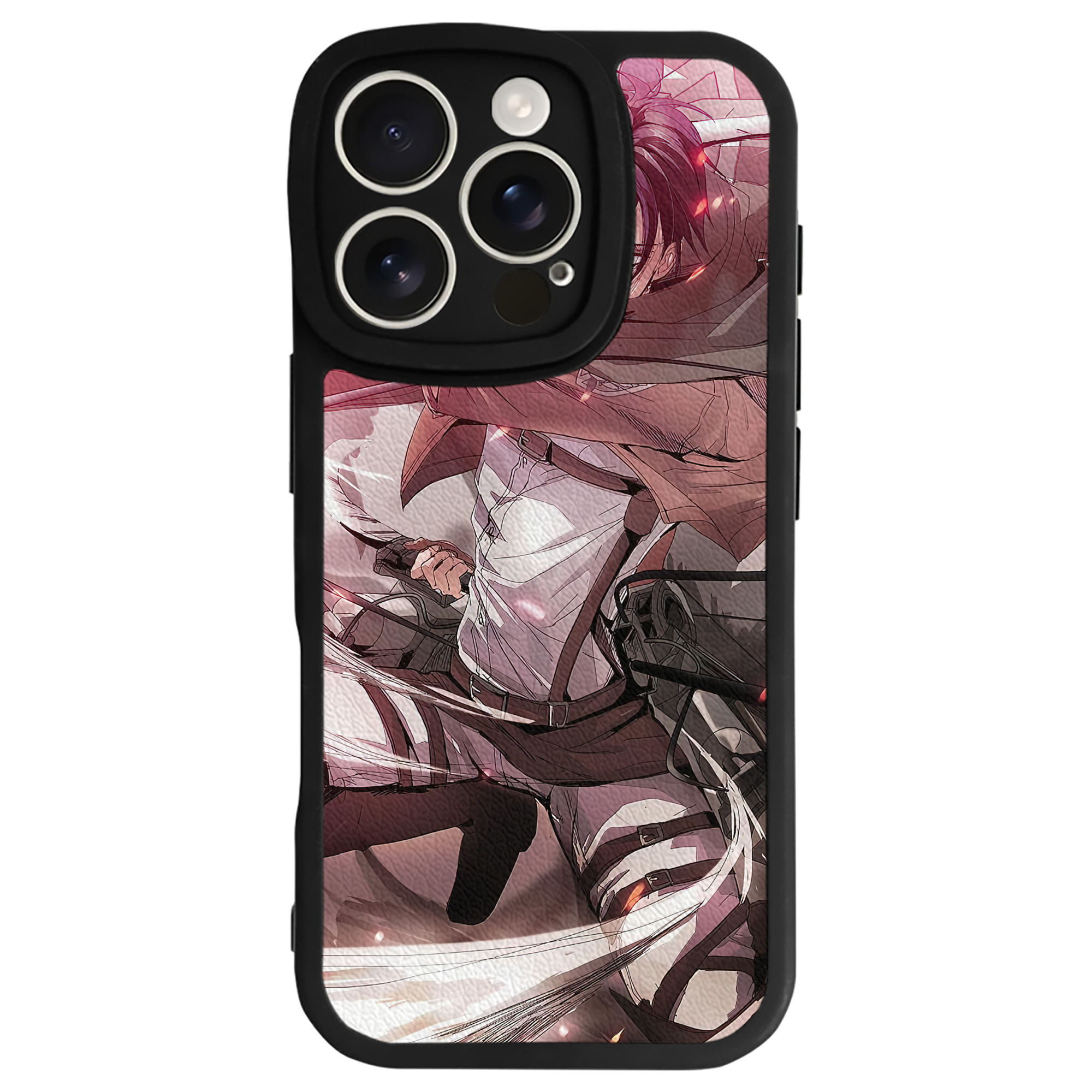 （画像用） 進撃の巨人 Attack on Titan 【iPhone 16シリーズ対応】シリコンスマホケース（レザー調） 材質：シリコン